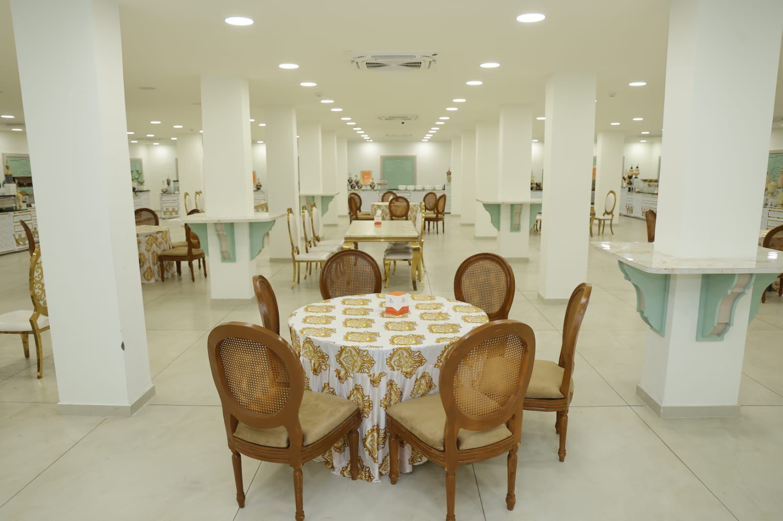 Grand banquet hall interior